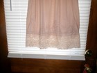 Vintage Lorraine Slip  Nylon Half Slip  Huge Lace Hem sz Med  Short