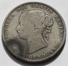 1871 Canada Silver 50 Cents Victoria Coin Partial Date