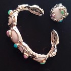 Carolyn Pollack Sterling Silver Multi Gemstone Filigree Bracelet And Ring Set