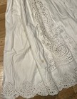 Antique Victorian 1860   s-70   s Embroidered Whitework Eyelet Christening Gown