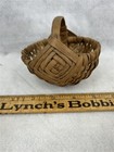 Antique Basket Early Splint Miniature Handle  Hand Made Gods Eye 19th C Original
