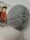 Bernat Softee Chunky Yarn Grey Heather   White Super Bulky 3 5 Ozs Lot Of 2 New 