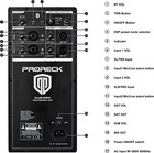 Proreck Club 2000 10 Inch Powered Loud Bluetooth Speaker Pa System 1000w