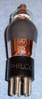 1 Philco 6a7 Vacuum Tube - 1930 s Vintage Pentode Converter mixer For Am Radios