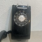 Bell Systems Western Electric Rotary Dial Black Wall Mount Phone  554 8 70