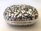 Antique Gorham Cluny Pattern Sterling Silver Hinged Soap Box  93 Grams 