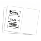 4000 Premium 8 5  X 5 5  Half Sheet Self Adhesive Shipping Labels Rounded Corner