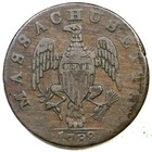 1788 1-d R-2  Massachusetts Cent Colonial Copper Coin