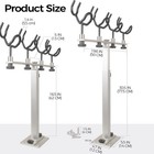 Adjustable Aluminum Rod Holder For Boat 4 Pole Crappie