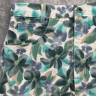 Paris Sport Club Floral Denim Mini Skirt Womens 9 10 Teal Green 90s Vintage Usa