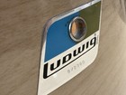 18    Ludwig B o Floor Tom Drum Vintage 70s 3-ply Natural Wood Wrap 16x18  lb8