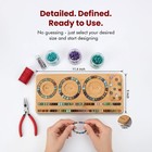 Octazi Bamboo Bead Board For Jewelry Making     Natural Bamboo Bracelet   Neckl   