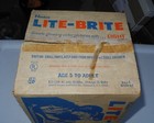 Vintage 1973 Hasbro Lite-brite Light Bright With Box Pegs Blank   Picture Sheets