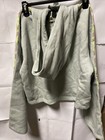 Adidas Women Essentials 3-stripes Fleece Quarter-zip Sweatshirt Hoodie Size M