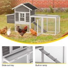 Outdoor 80   Wooden Chicken Coop Nest Box Hen House Poultry Pet Hutch Backyard