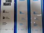 Showgard Stamp Mounts Dark Background Lot 30  Packages Varied Sizes Unopened