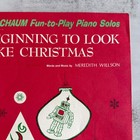 Vintage Its Beginning To Look Like Christmas Piano Sheet Music Schaum 1971