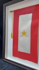 Wwii Son In Service Gold Star Homefront Window Banner Flag Framed Shadowbox