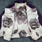 Talbots Women s Purple Merino Wool Double Breasted Knit Blazer Jacket Size L