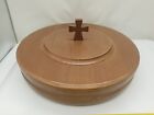 Stained Wooden 40 Cup Church Communion Serving Tray 13 Inch