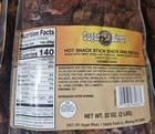 5 X 2lb ea Sugar River  hot  Meat Snack Sticks Sealed Bag  loose   Exp 3 1 26