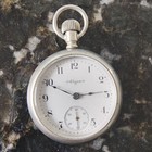 Antique 1902 Elgin Pocket Watch Size 18s - Working - Fahys Oresilver Train Case