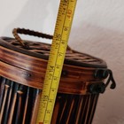 Vintage Mid Century Lucky Bamboo Umbrella Stand 14  Floor Standing Holder
