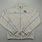 Kentucky Wildcats Jacket Mens Large Gray Ncaa Basketball Nike Dri Fit Elite