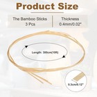 3 Roll Bamboo Strips For Weaving 0 12 x10ft Basket Weaving Supplies 0 4mm Thick