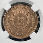 1870-shaw Paraguay 2 Centesimos Ngc Ms63rb Lot g4126 Choice Unc 