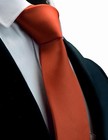 Classic New 3 15    8cm    Men s Solid Color Necktie Wedding Business Tie   Rust