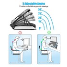 Max Smart Laptop Lap Desk With Mouse Pad  Usb Cooling Fan  Cushioned