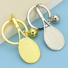 Tennis Keychain Mini Tennis Racket With Ball Keychain Key Ring Sports Gift