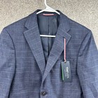 Nwt Tommy Hilfiger Th Flex Men s Sport Coat Blue Plaid 36s Conrad Blazer