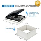 Outprize 12v 14  Manual Rv Roof Fan S-mok Detector