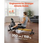 Uimoso Quiet Magnetic Rowing Machine With 16 Resistance Levels  350lb Capacity