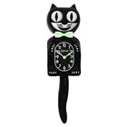 Glow In The Dark Kit Cat Clock 15 5  Classic Black Free Battery Made In The Usa