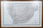 Vintage 1900 South Africa Topo Map 22 x14  Old Antique Original Johannesburg Sa
