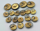 Wwii Usmc Marine Buttons Lot Of 18 By Waterbury
