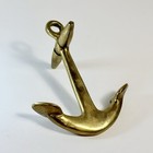 Vintage 4 5  Solid Brass Anchor Paperweight Nautical Boat Ocean River Lake Decor