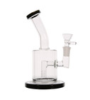 7 5  Black Thick Heavy Glass Water Pipe Hookah Bong Small Portable    14mm Bowl