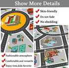 Kids Rug Play Mat Great For Playing With Cars And Toys educational Kid Road And 