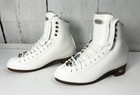 Brand New White Riedell 255 Competition Figure Skates  wide  Sz 5-1 2  No Blades