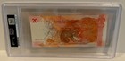 Manny Pacquiao Pacman Boxing Signed Auto 20 Pesos Philipines Psa Dna Slabbed