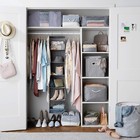 6-tier Hanging Closet Shelf Organizer With Pockets  Clothes Storage For Sweaters