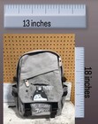 Totoro Large Canvas Backpack  Studio Ghibli Grey Rare