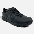 Skechers Nampa Beja Black Womens Electrical Hazard Slip Resistant Sneaker