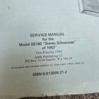 Seeburg Select-o-matic Ss160 Jukebox Service Repair Phonograph Music Manual