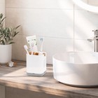 Toothbrush And Toothpaste Holder With Divider For Bathroom Countertop Organiz   