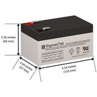 Apc Back-ups Es Be350g Ups Battery Replacement  12v 3 5ah Terminal F2 